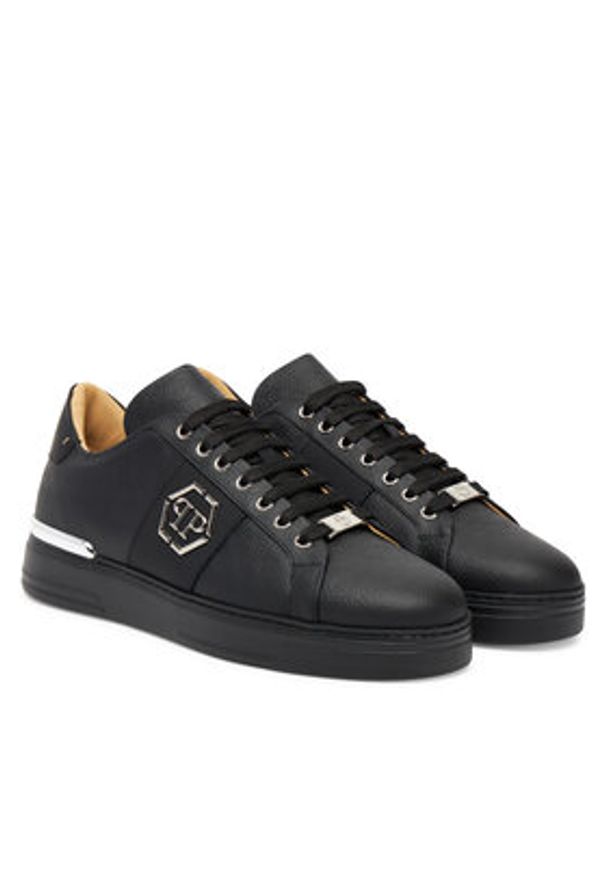 Philipp Plein - PHILIPP PLEIN Sneakersy PAES USC0768 PLE005N0202 Czarny. Kolor: czarny. Materiał: skóra