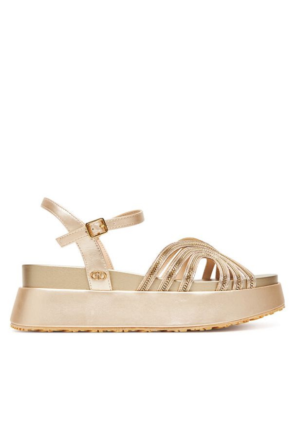 Liu Jo Sandały Frida 35 SA5103 EX029 Złoty. Kolor: złoty. Materiał: skóra