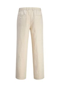 Jack & Jones Chinosy St. Karl 12253120 Beżowy Loose Leg. Kolor: beżowy. Materiał: len #8