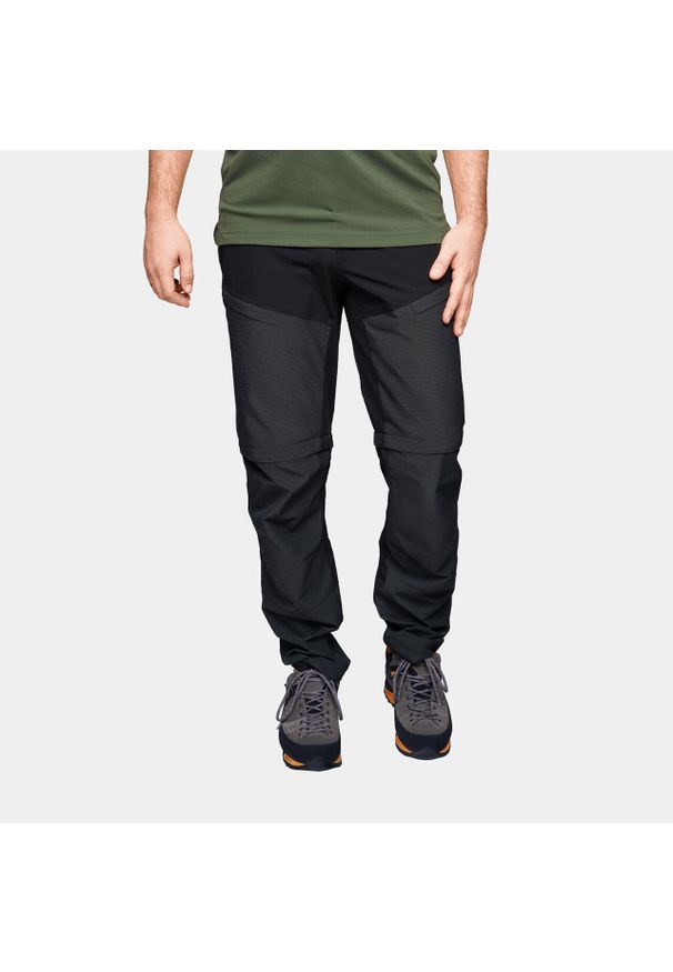 Spodnie trekkingowe męskie odpinana nogawka Alpinus Gisarak. Kolor: szary, wielokolorowy, czarny. Sport: turystyka piesza