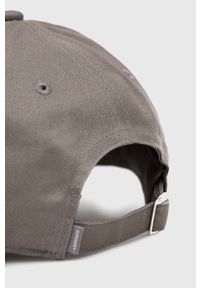 Superdry czapka z daszkiem bawełniana kolor szary z aplikacją. Kolor: szary. Materiał: bawełna. Wzór: aplikacja #3