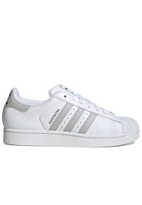 Adidas - Buty unisex adidas Originals Superstar II JQ4731 - białe. Zapięcie: pasek. Kolor: biały. Materiał: guma, skóra. Szerokość cholewki: normalna. Wzór: aplikacja. Sezon: lato. Model: Adidas Superstar #1