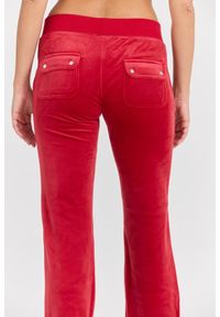 Juicy Couture - JUICY COUTURE Damskie czerwone dresowe spodnie Del Ray Pant, Rozmiar XS. Kolor: czerwony. Materiał: dresówka. Długość: długie #7