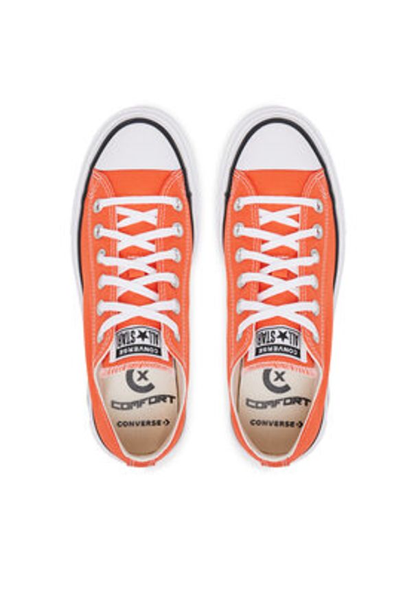 Converse Trampki Chuck Taylor All Star Lift Double Stack Platform A16284C Czerwony. Kolor: czerwony. Materiał: materiał. Obcas: na platformie