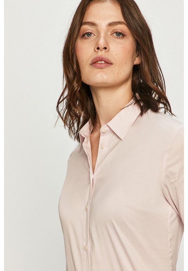 TOMMY HILFIGER - Tommy Hilfiger - Koszula 1M87647510. Kolor: różowy. Materiał: tkanina. Wzór: gładki