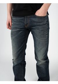 Diesel Jeansy "Buster" | 00SDHC-084ZU-01 | Mężczyzna | Granatowy. Okazja: na co dzień. Kolor: niebieski. Długość: długie. Wzór: aplikacja. Styl: klasyczny, elegancki, casual