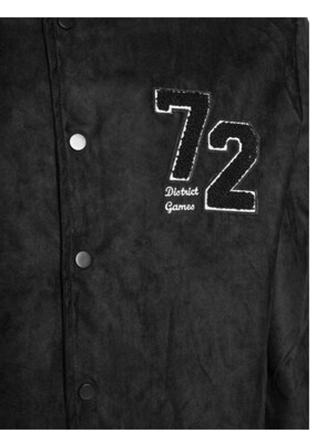 Brave Soul Kurtka bomber MJK-BROXTON Czarny Regular Fit. Kolor: czarny. Materiał: syntetyk