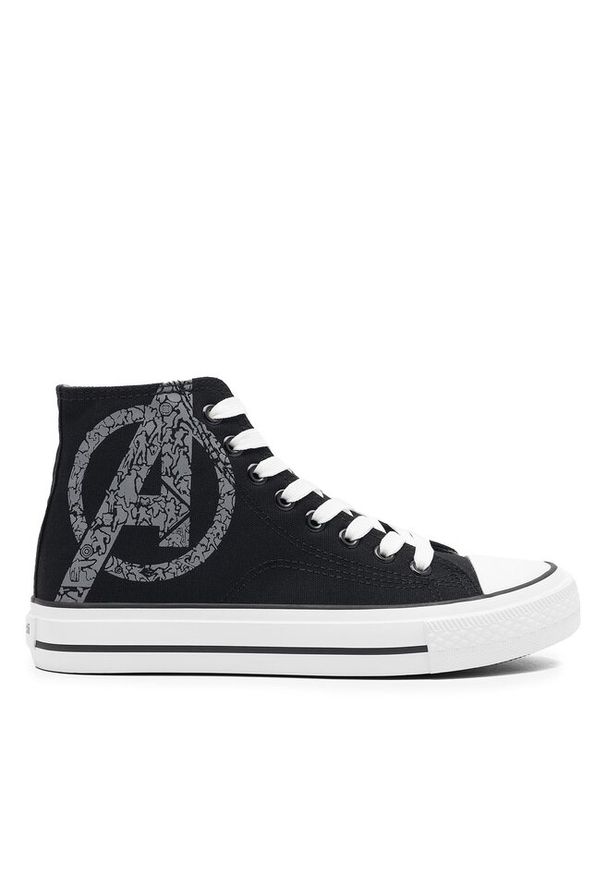 Trampki Marvel. Kolor: czarny. Wzór: motyw z bajki