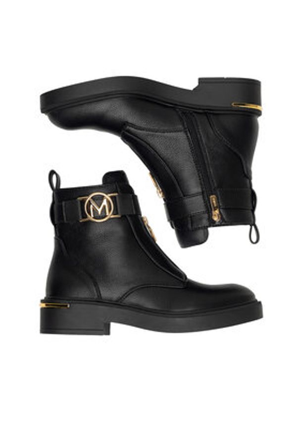 MEXX Botki MI001713643W Czarny. Kolor: czarny. Materiał: skóra