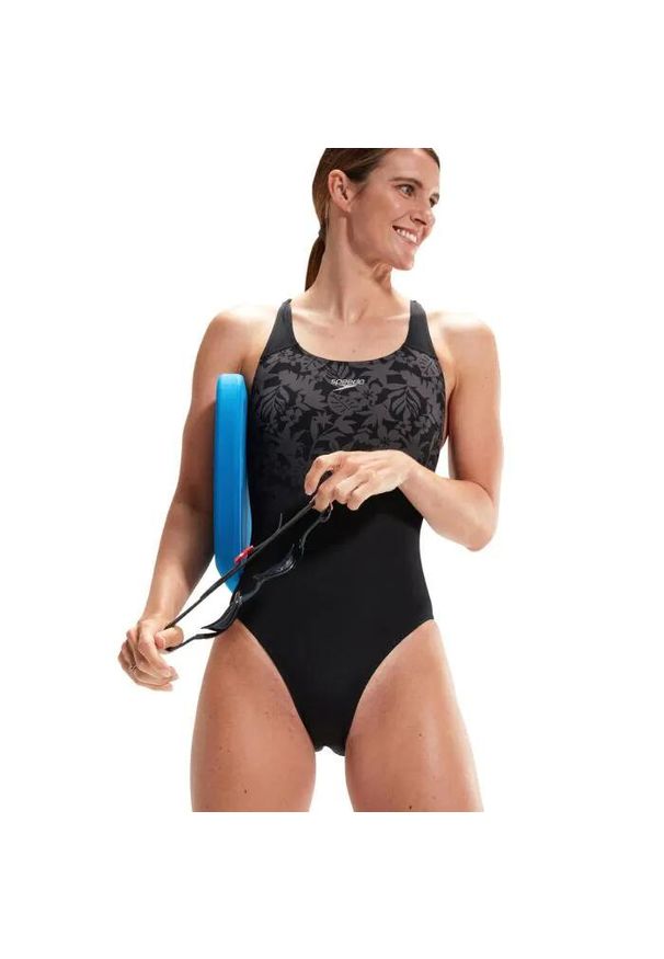 Strój kąpielowy damski Speedo Placement. Kolor: czarny, szary, wielokolorowy