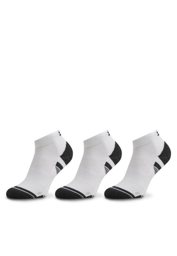 Zestaw 3 par niskich skarpet unisex Under Armour. Kolor: biały