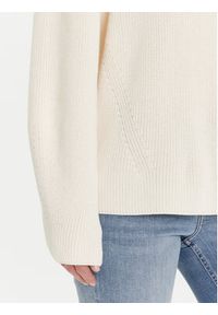 Tommy Jeans Sweter Badge DW0DW21676 Écru Relaxed Fit. Materiał: bawełna