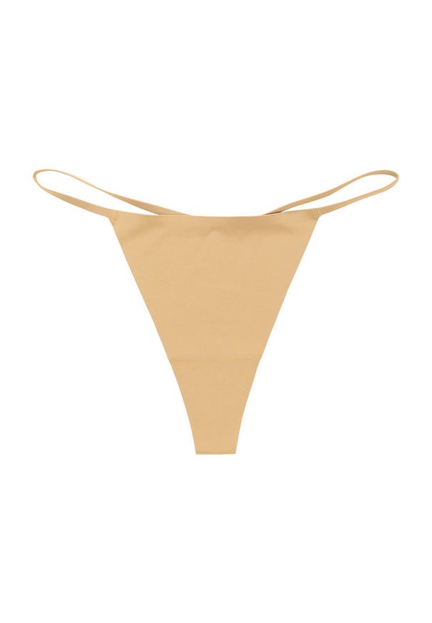 Intica - Stringi elastyczne niewidoczne pod ubraniem Aleta. Kolor: beżowy. Materiał: materiał