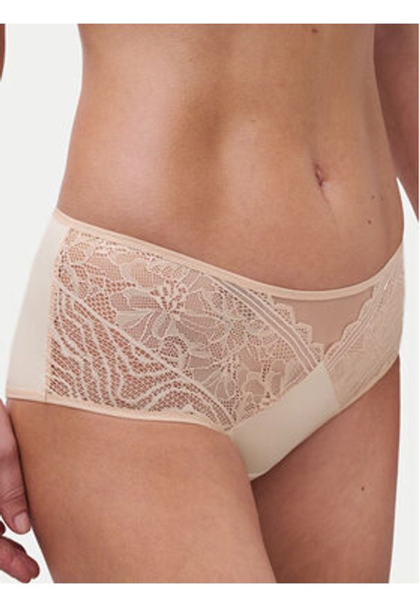 Chantelle Bokserki Floral Touch C94240 Beżowy. Kolor: beżowy. Materiał: syntetyk