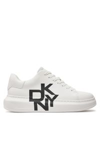 DKNY Sneakersy K1408368 Biały. Kolor: biały. Materiał: skóra