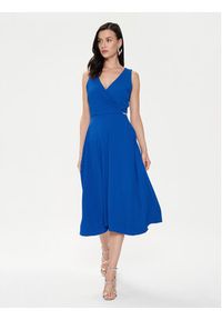 Rinascimento Sukienka koktajlowa CFC0118517003 Niebieski Regular Fit. Kolor: niebieski. Materiał: syntetyk. Styl: wizytowy #5