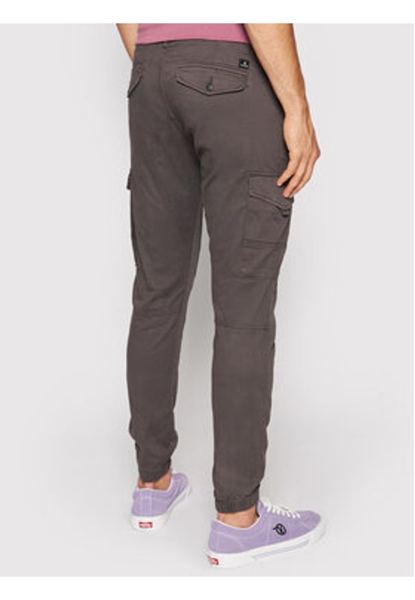 Jack & Jones Spodnie materiałowe Paul 12140326 Szary Tapered Fit. Kolor: szary. Materiał: bawełna
