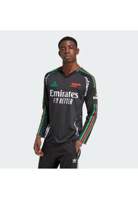 Adidas - Koszulka Arsenal 24/25 Long Sleeve Away. Kolor: czarny. Materiał: materiał. Długość rękawa: długi rękaw. Sport: piłka nożna #1