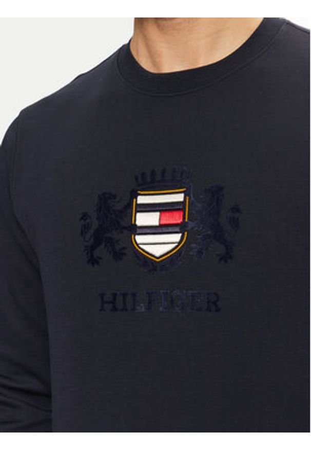 TOMMY HILFIGER - Tommy Hilfiger Bluza Icon MW0MW38349 Granatowy Regular Fit. Kolor: niebieski. Materiał: bawełna