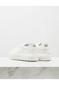 Casadei - CASADEI - Sneakersy z lakierowanej skóry Off Road New Cult. Nosek buta: okrągły. Kolor: biały. Materiał: lakier, skóra. Wzór: napisy, aplikacja #7