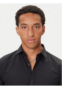 Hugo - HUGO Koszula Keidi 50549775 Czarny Slim Fit. Kolor: czarny. Materiał: bawełna #4