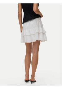 Vero Moda Spódnica mini Trine 10342736 Biały Regular Fit. Kolor: biały. Materiał: bawełna #2