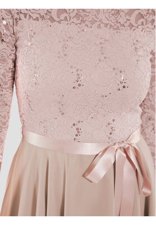 Swing Sukienka koktajlowa 77761210 Różowy Regular Fit. Kolor: różowy. Materiał: syntetyk. Styl: wizytowy