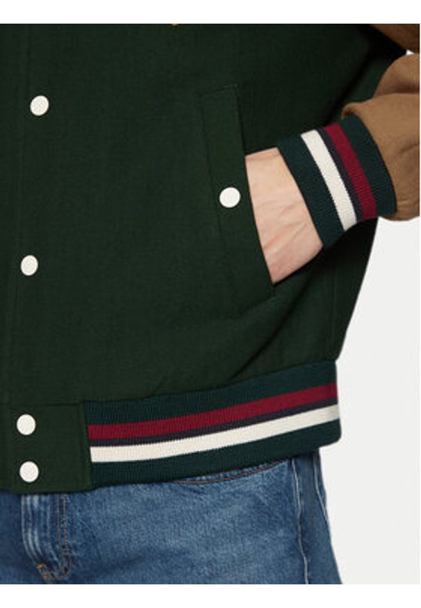 GANT - Gant Kurtka bomber Varsity 7006483 Zielony Regular Fit. Kolor: zielony. Materiał: bawełna