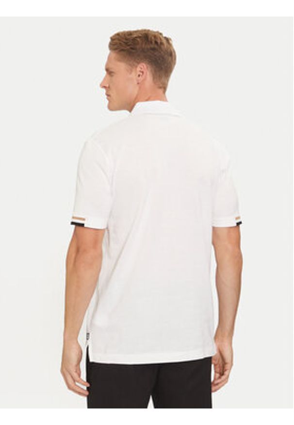 BOSS - Boss Polo Parlay 147 50467113 Biały Regular Fit. Typ kołnierza: polo. Kolor: biały. Materiał: bawełna