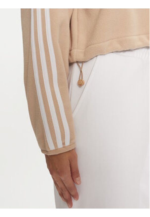 Adidas - adidas Polar Polar Fleece 1/2 Zip IY7267 Beżowy Loose Fit. Kolor: beżowy. Materiał: syntetyk