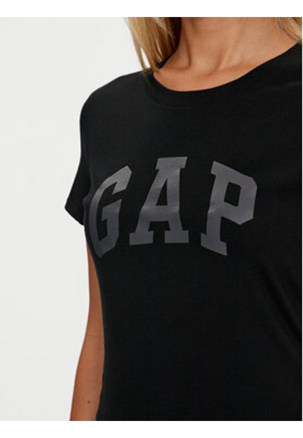 GAP - Gap Top 268820-11 Czarny Regular Fit. Kolor: czarny. Materiał: bawełna