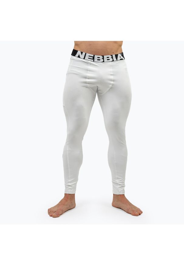 Legginsy NEBBIA Discipline. Kolor: biały. Sport: fitness