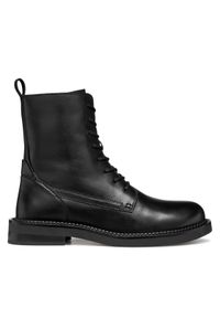 Geox Botki D Serilda D56WYG 00043 C9999 Czarny. Kolor: czarny. Materiał: skóra