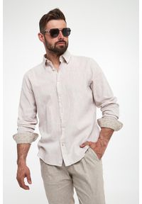 JOOP! Jeans - Koszula męska lniana Hanson JOOP! JEANS. Materiał: len