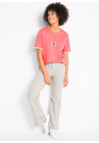 bonprix - Dżersejowe spodnie z bawełny ze stretchem (2 pary). Kolor: czarny. Materiał: jersey, bawełna. Styl: sportowy #3