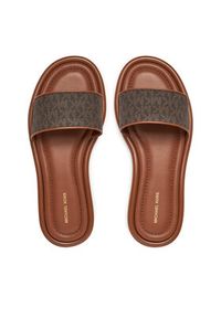 MICHAEL Michael Kors Klapki Dana 40S5DNFS1B Brązowy. Kolor: brązowy. Materiał: skóra