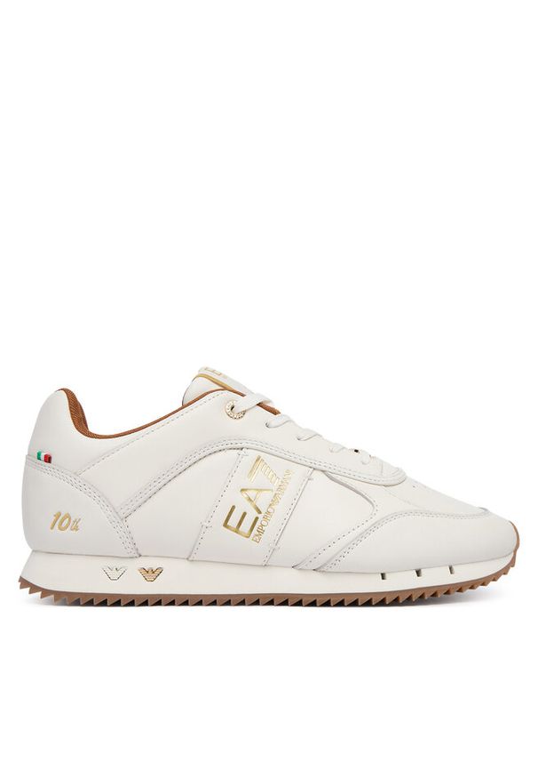 Sneakersy EA7 Emporio Armani. Kolor: kremowy
