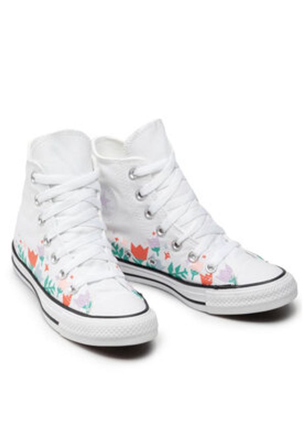 Converse Trampki Chuck Taylor All Star Crafted Florals 572706C Biały. Kolor: biały. Materiał: materiał