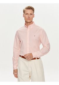 TOMMY HILFIGER - Tommy Hilfiger Koszula MW0MW30934 Różowy Regular Fit. Kolor: różowy. Materiał: bawełna #1
