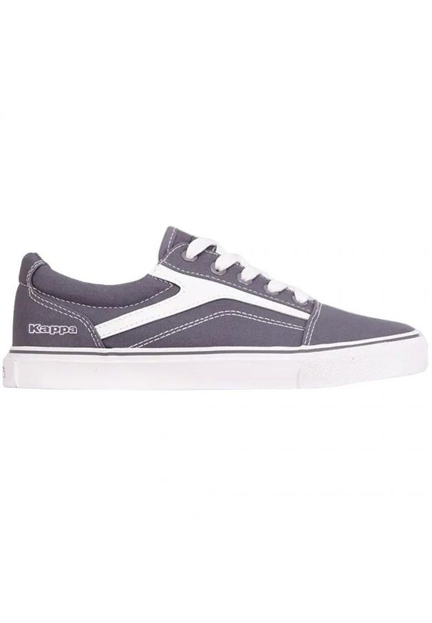 Buty Kappa Chose Sun 242695 1610 szare. Okazja: na co dzień. Zapięcie: sznurówki. Kolor: szary. Szerokość cholewki: normalna. Styl: casual, klasyczny