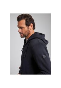 JAY-PI - Męska Rozpinana bluza z kapturem dzianina dresowa do 8XL. Typ kołnierza: kaptur. Kolekcja: plus size. Kolor: czarny. Materiał: materiał, poliester, bawełna