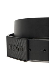 Hugo - HUGO Pasek Męski Gethon 50548359 Czarny. Kolor: czarny. Materiał: skóra #2