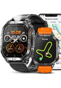 JG Smart - SMARTWATCH ZEGAREK MĘSKI GPS WODOODPORNY LATARKA ROZMOWY DWA PASKI MENU PL. Rodzaj zegarka: smartwatch