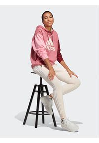 Adidas - adidas Bluza Essentials Big Logo Oversized French Terry Hoodie IC9869 Różowy Loose Fit. Kolor: różowy. Materiał: bawełna #8