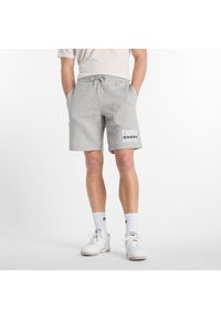 Spodenki męskie New Balance MS51940AG – szare. Kolor: szary. Materiał: materiał, bawełna, dresówka, poliester #1
