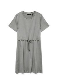 Vero Moda Sukienka letnia Luna 10325626 Szary jasny Regular Fit. Kolor: szary. Materiał: bawełna. Sezon: lato #2