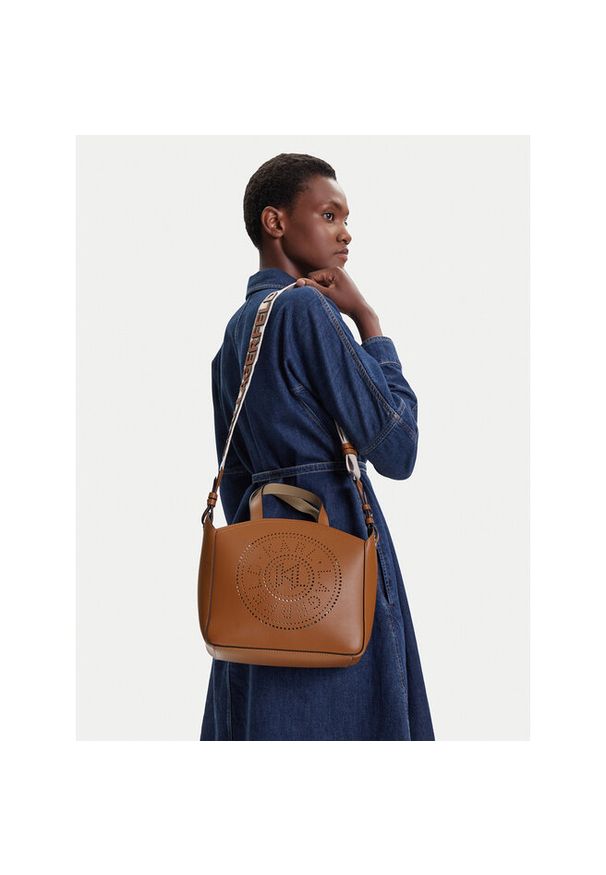 Karl Lagerfeld - Torebka KARL LAGERFELD. Kolor: beżowy