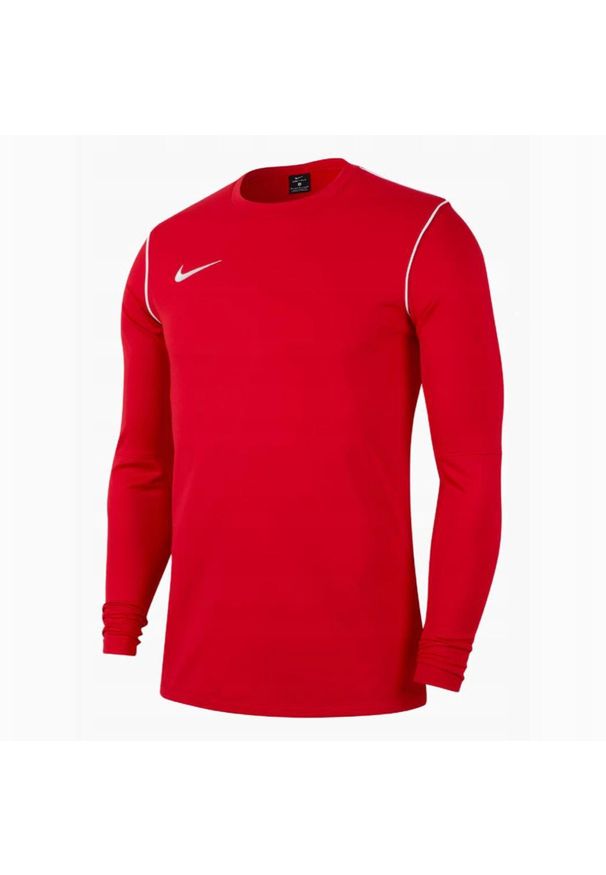 Nike - Męska Bluza Park 20 Z Okrągłym Dekoltem. Kolor: czerwony
