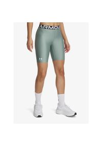 Spodenki damskie Under Armour HeatGear Authentics 8 inch Short. Kolor: zielony. Sport: fitness #1