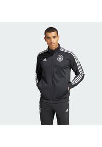Bluza do piłki nożnej męska Adidas Germany DNA. Kolor: czarny. Materiał: dresówka, materiał